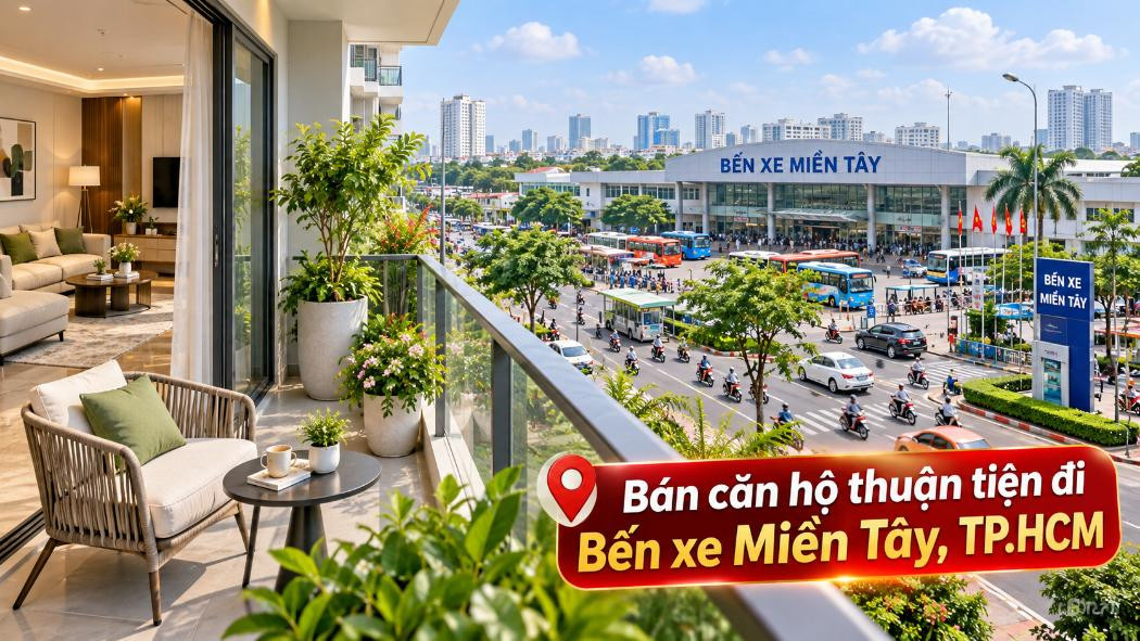 Bán căn hộ Phú Định thuận tiện đi Bến xe Miền Tây