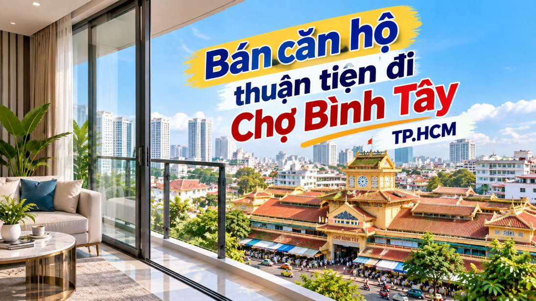 Bán căn hộ Phú Định thuận tiện đi Chợ Bình Tây