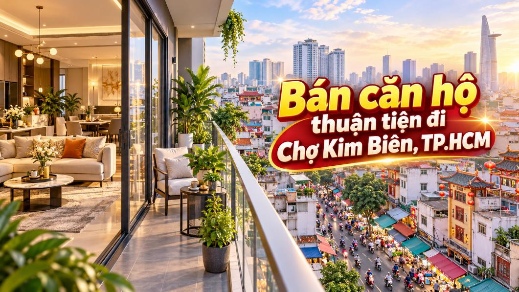 Bán căn hộ Phú Định thuận tiện đi Chợ Kim Biên