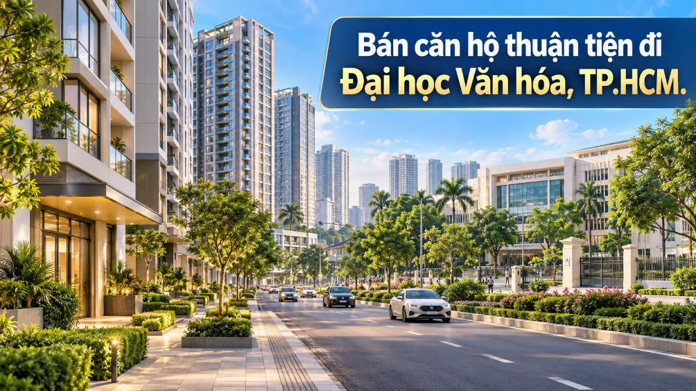 Bán căn hộ Phước Long thuận tiện đi Đại học Văn hóa TP.HCM