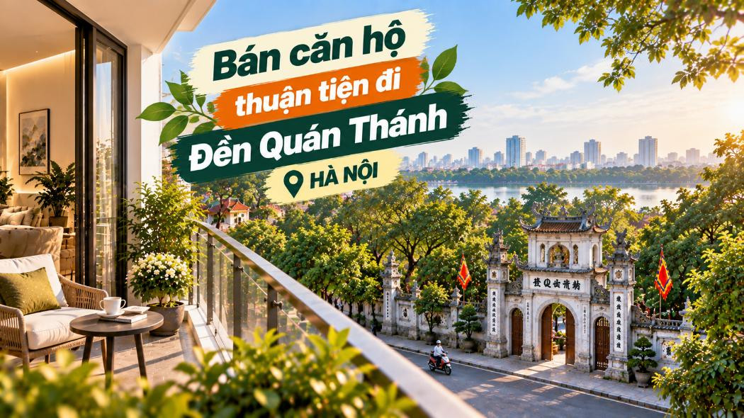 Bán căn hộ Tây Hồ thuận tiện đi Đền Quán Thánh