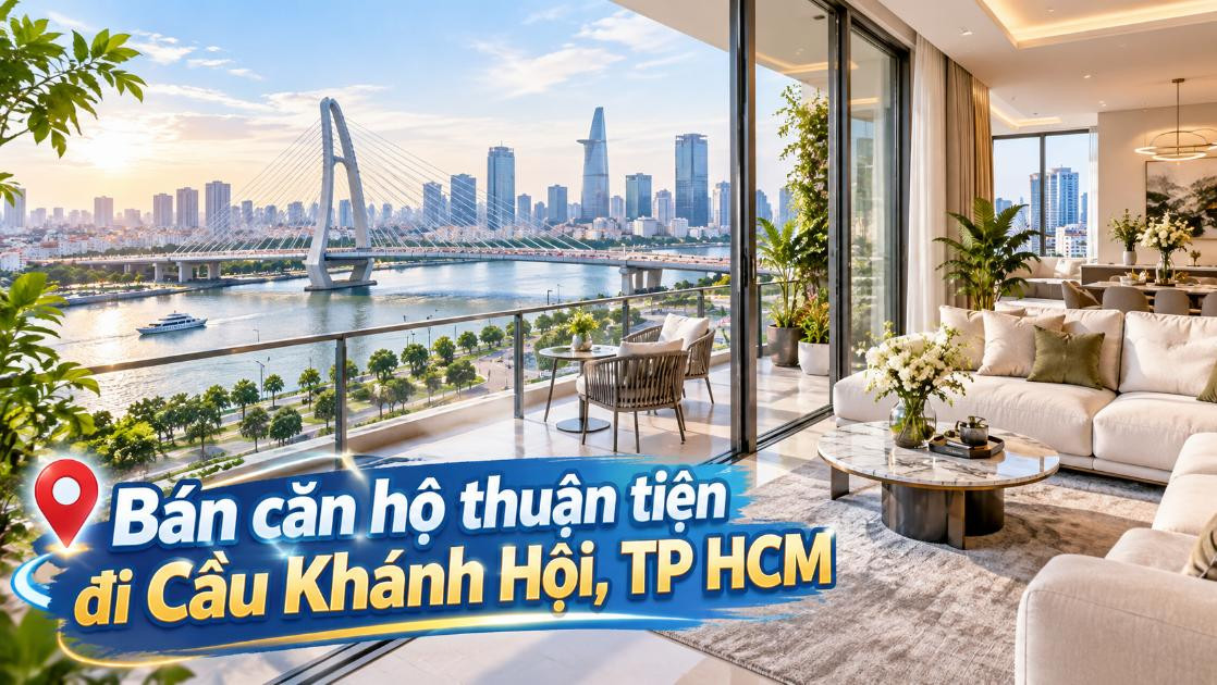 Bán căn hộ Vĩnh Hội thuận tiện đi Cầu Khánh Hội