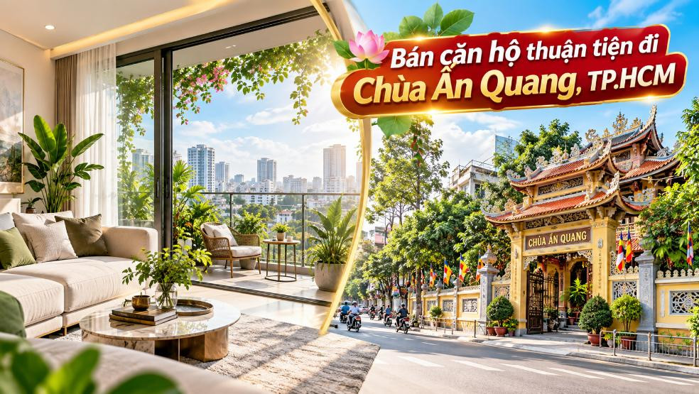 Bán căn hộ Vườn Lài thuận tiện đi Chùa Ấn Quang