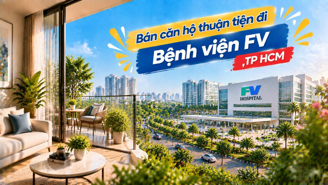 Bán căn hộ Xóm Chiếu thuận tiện đi Bệnh viện FV