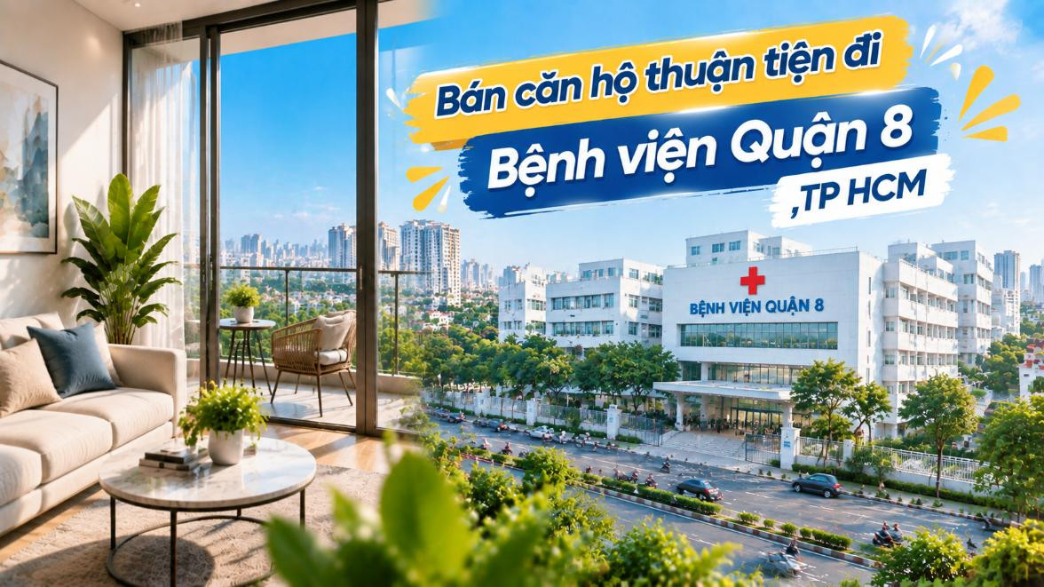 Bán căn hộ Xóm Chiếu thuận tiện đi Bệnh viện Quận 8