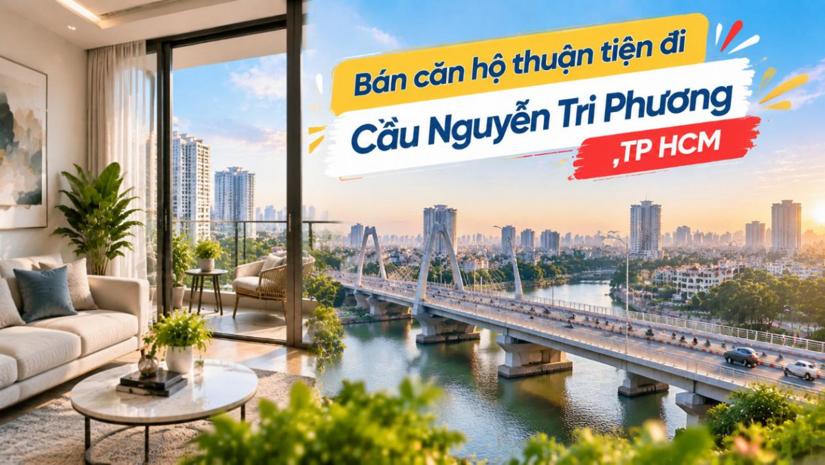 Bán căn hộ Xóm Chiếu thuận tiện đi Cầu Nguyễn Tri Phương