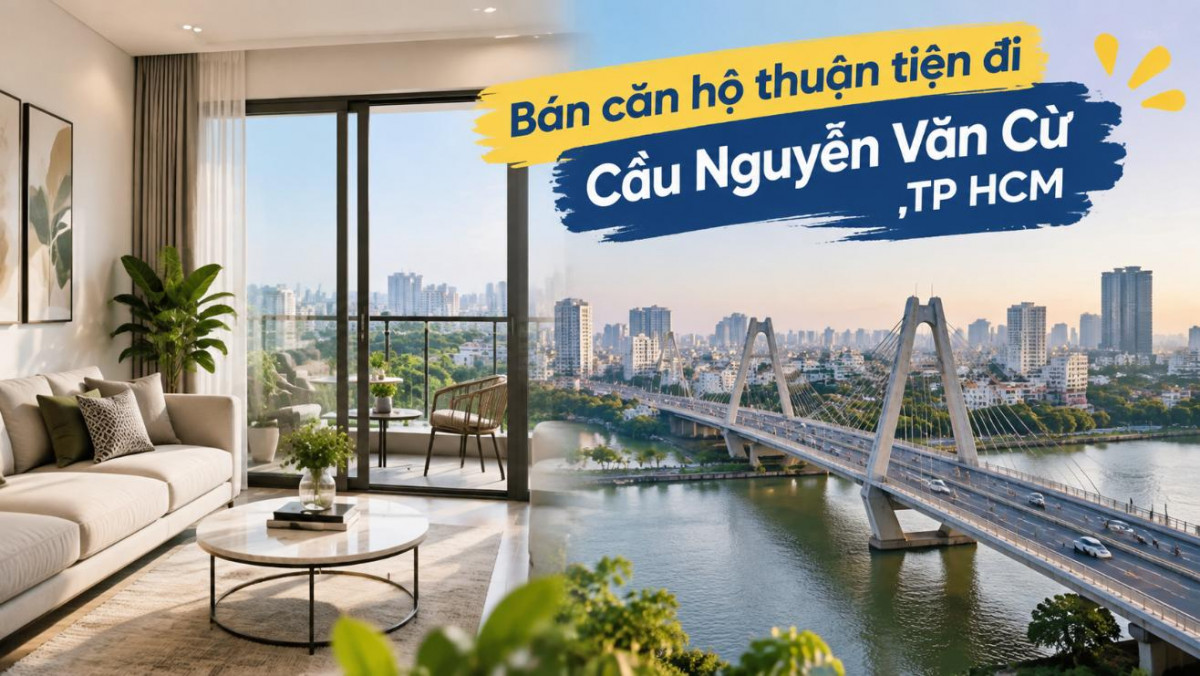 Bán căn hộ Xóm Chiếu thuận tiện đi Cầu Nguyễn Văn Cừ
