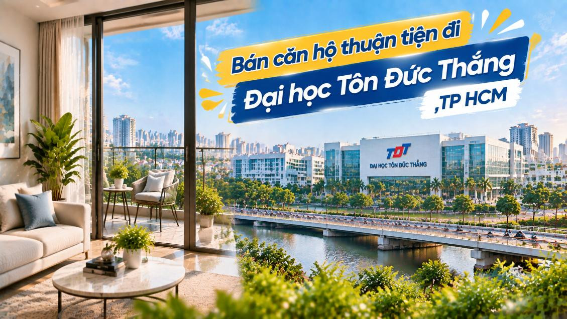 Bán căn hộ Xóm Chiếu thuận tiện đi Đại học Tôn Đức Thắng