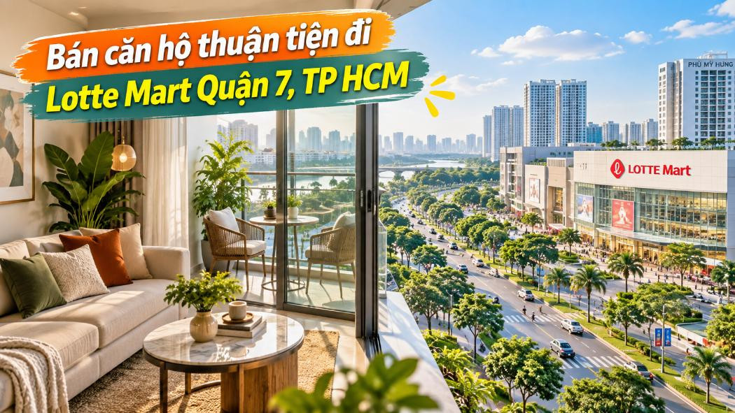 Bán căn hộ Xóm Chiếu thuận tiện đi Lotte Mart Quận 7