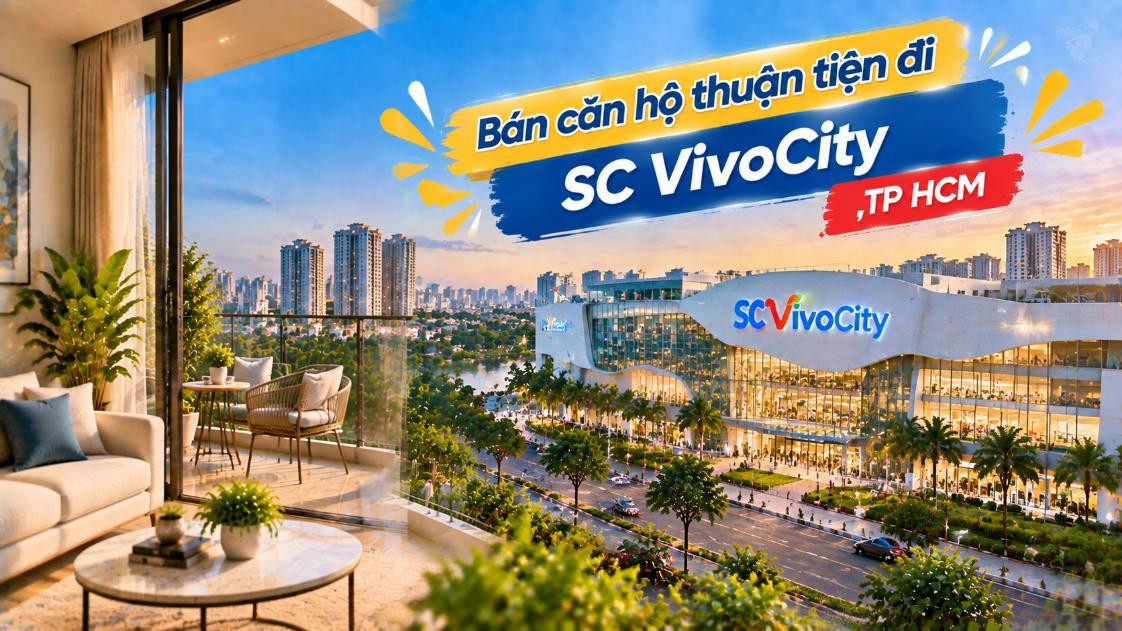 Bán căn hộ Xóm Chiếu thuận tiện đi SC VivoCity