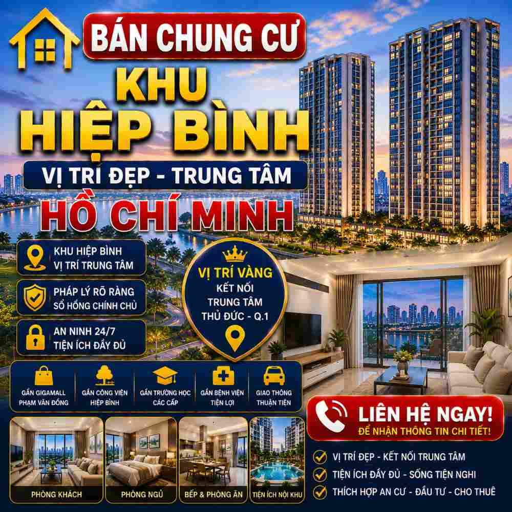 Bán Chung Cư Khu Hiệp Bình, Lựa Chọn An Cư Tại TP Thủ Đức
