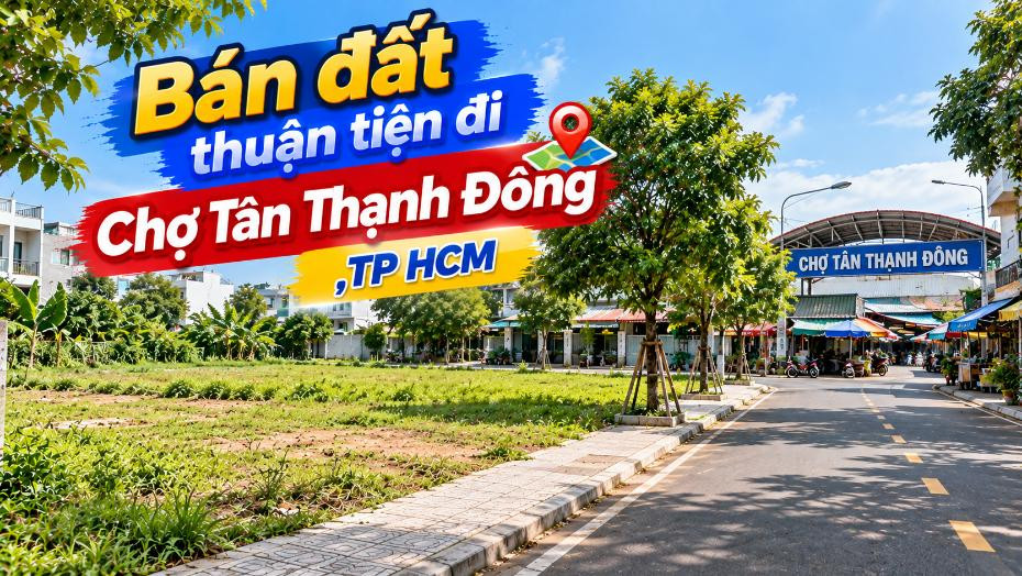 Bán đất Bình Mỹ thuận tiện đi Chợ Tân Thạnh Đông, phù hợp đầu tư