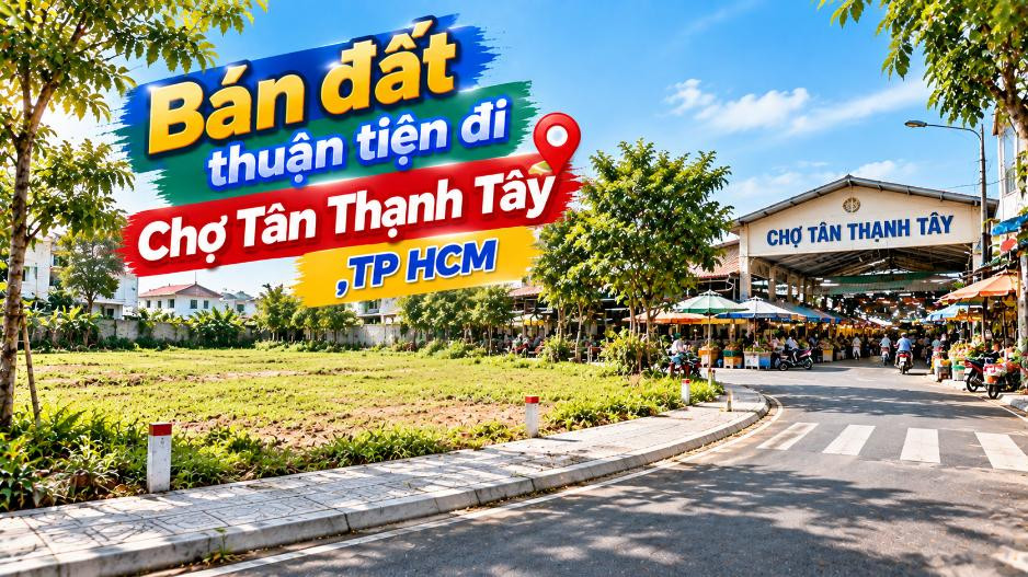 Bán đất Bình Mỹ thuận tiện đi Chợ Tân Thạnh Tây