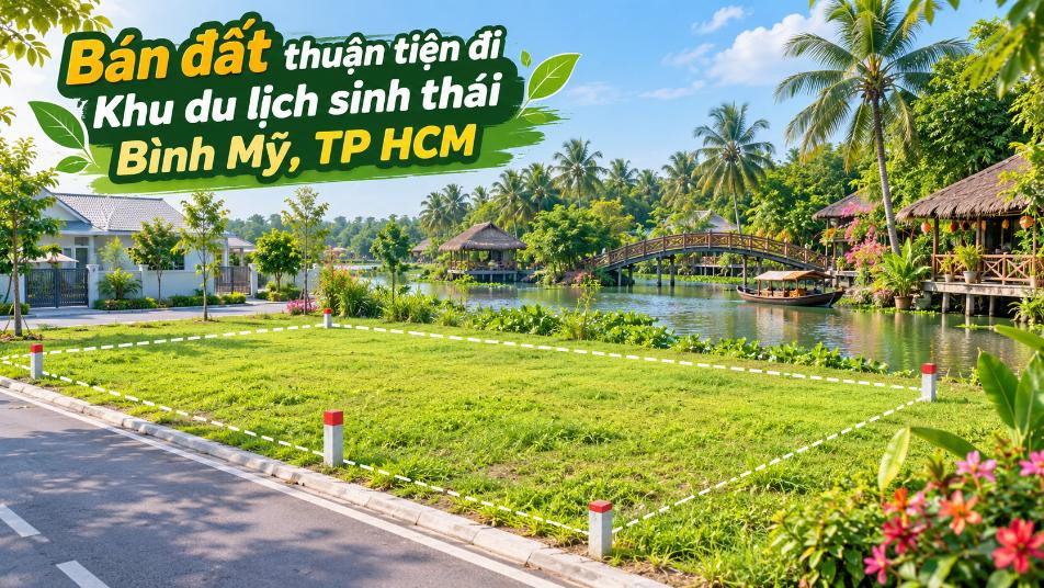 Bán đất Bình Mỹ thuận tiện đi Khu du lịch sinh thái Bình Mỹ