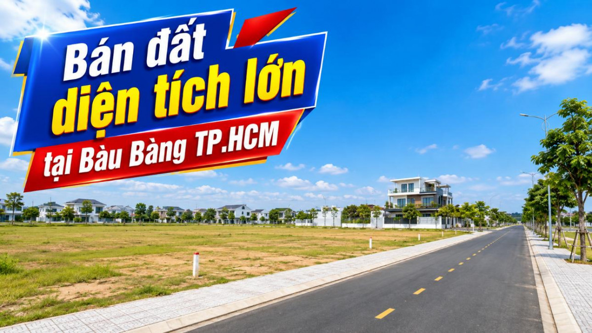 Bán đất diện tích lớn tại Bàu Bàng, đa dạng phương án đầu tư