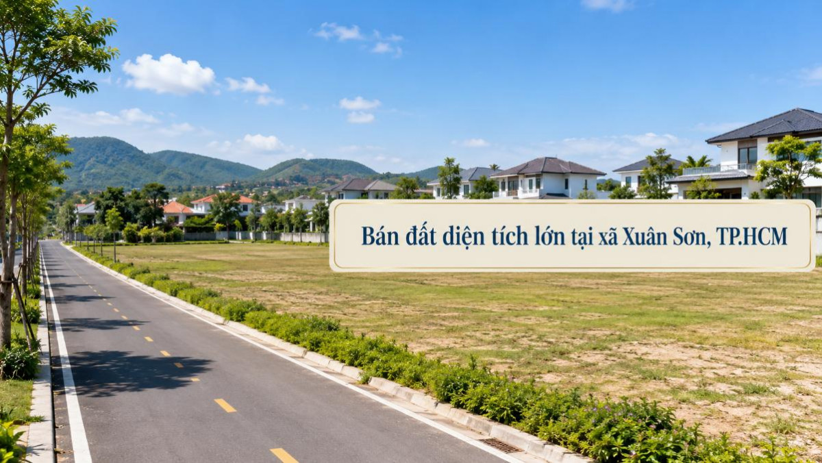 Bán đất diện tích lớn tại Xuân Sơn, đa dạng phương án