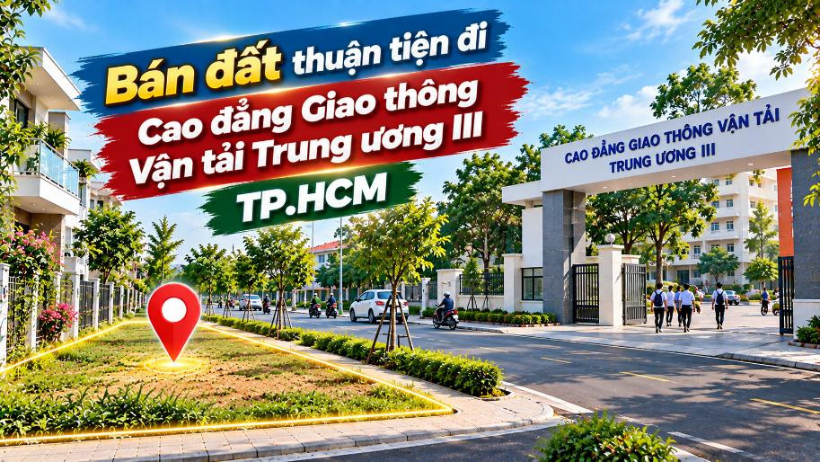 Bán đất Đông Thạnh thuận tiện đi Cao đẳng GTVT Trung ương III