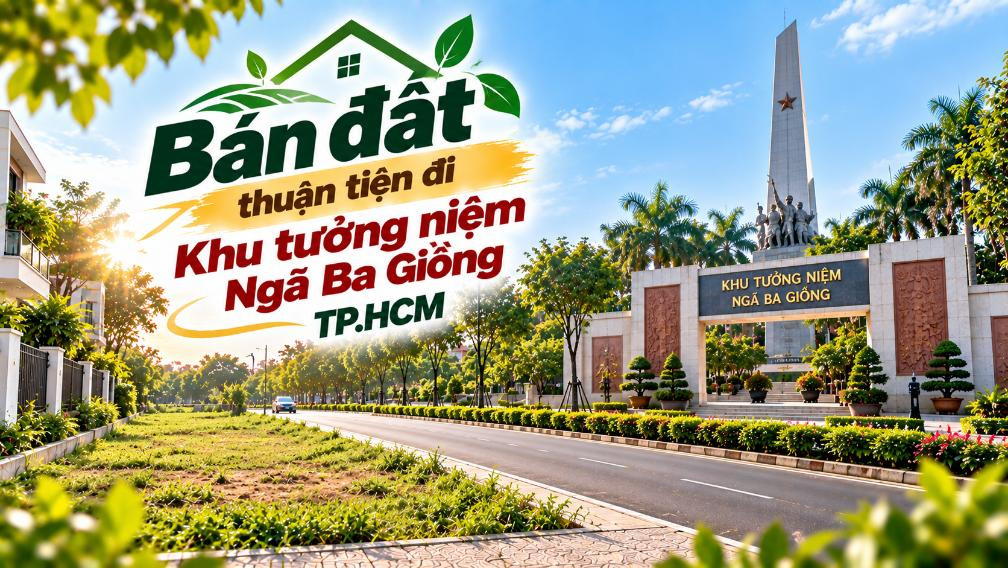 Bán đất Đông Thạnh thuận tiện đi Khu tưởng niệm Ngã Ba Giồng