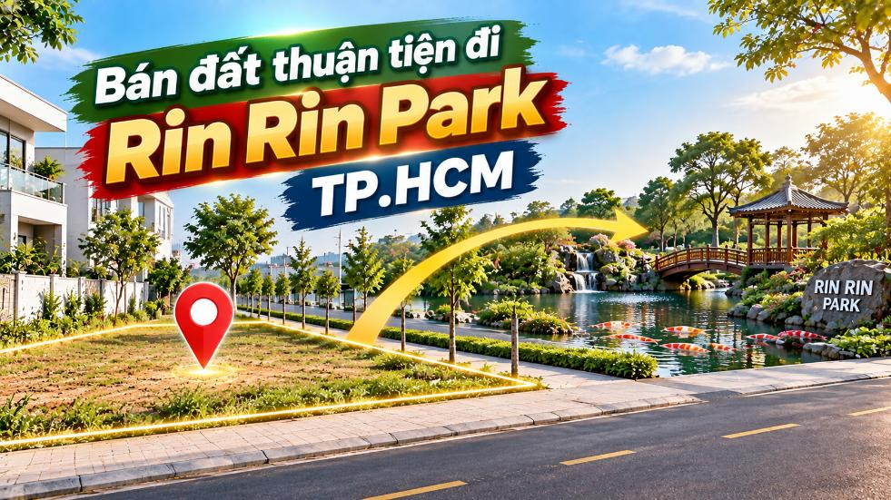 Bán đất Đông Thạnh thuận tiện đi Rin Rin Park