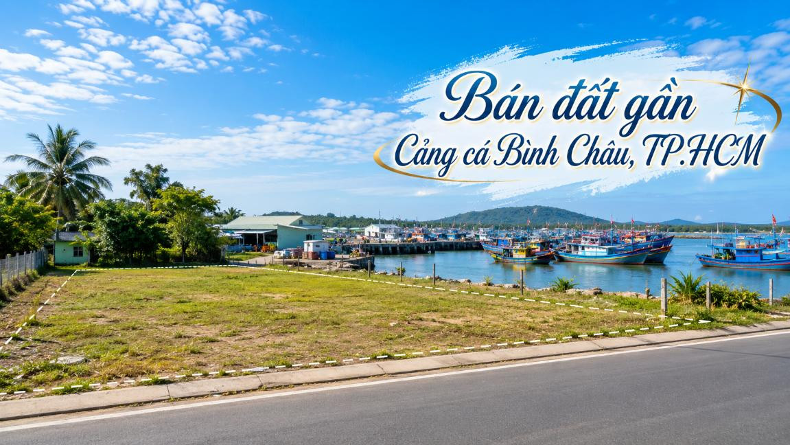 Bán đất gần Cảng cá Bình Châu, thuận tiện kết nối dịch vụ