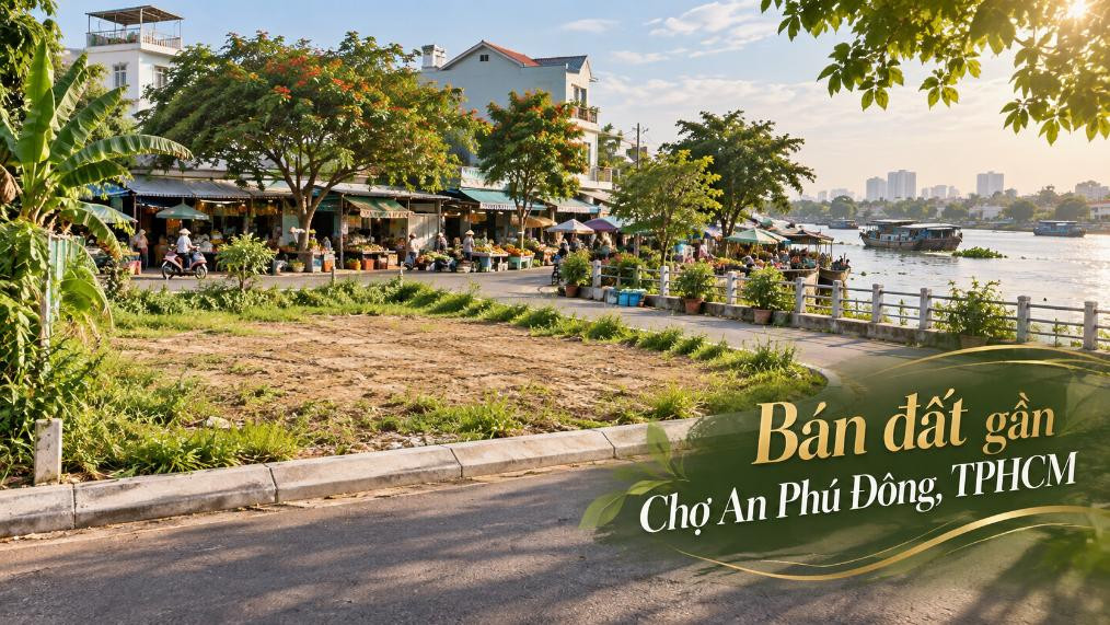 Bán đất gần Chợ An Phú Đông – thuận tiện xây ở, đầu tư