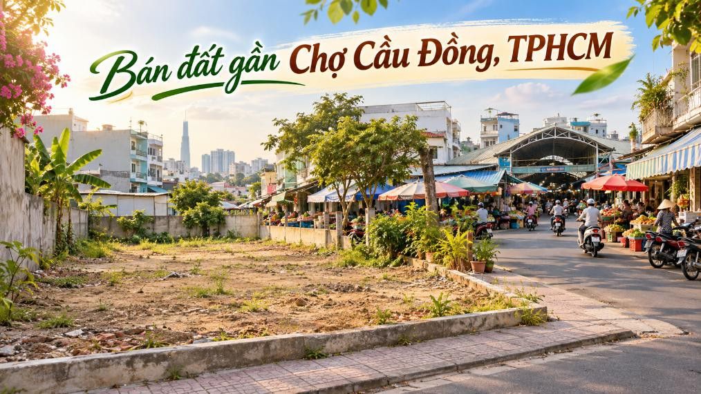 Bán đất gần Chợ Cầu Đồng – khu dân cư hiện hữu, dễ xây dựng