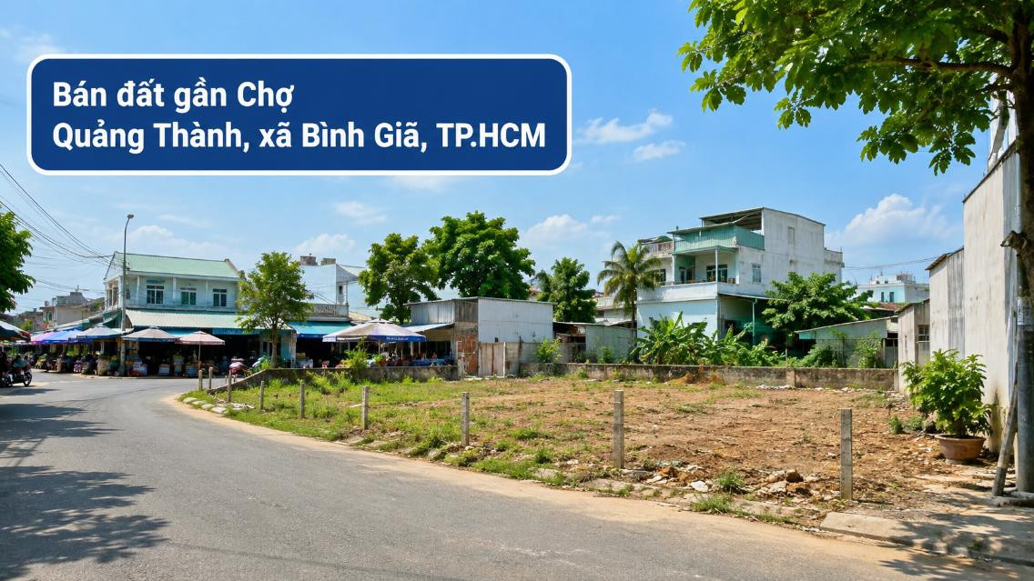 Bán đất gần Chợ Quảng Thành, thuận tiện xây nhà