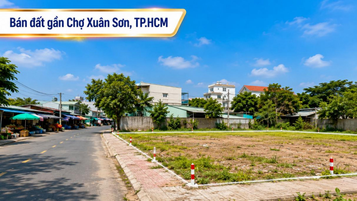 Bán đất gần Chợ Xuân Sơn, thuận tiện an cư và đầu tư