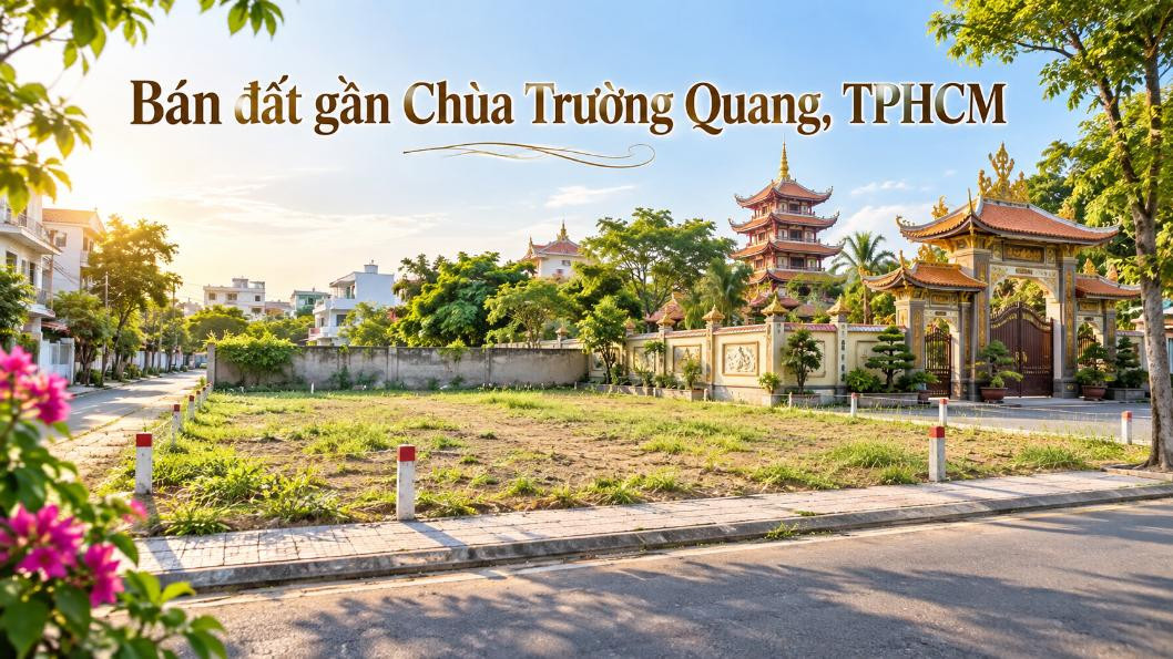 Bán đất gần Chùa Trường Quang – thuận tiện xây nhà, đầu tư