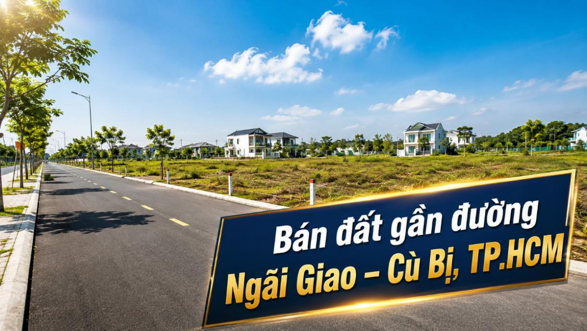 Bán đất gần đường Ngãi Giao – Cù Bị, dễ kết nối