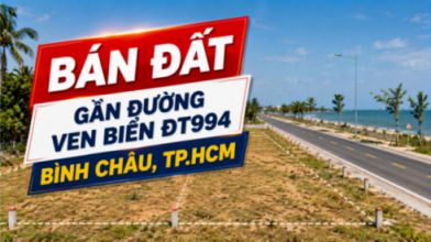 Bán đất gần đường ven biển ĐT994, Bình Châu