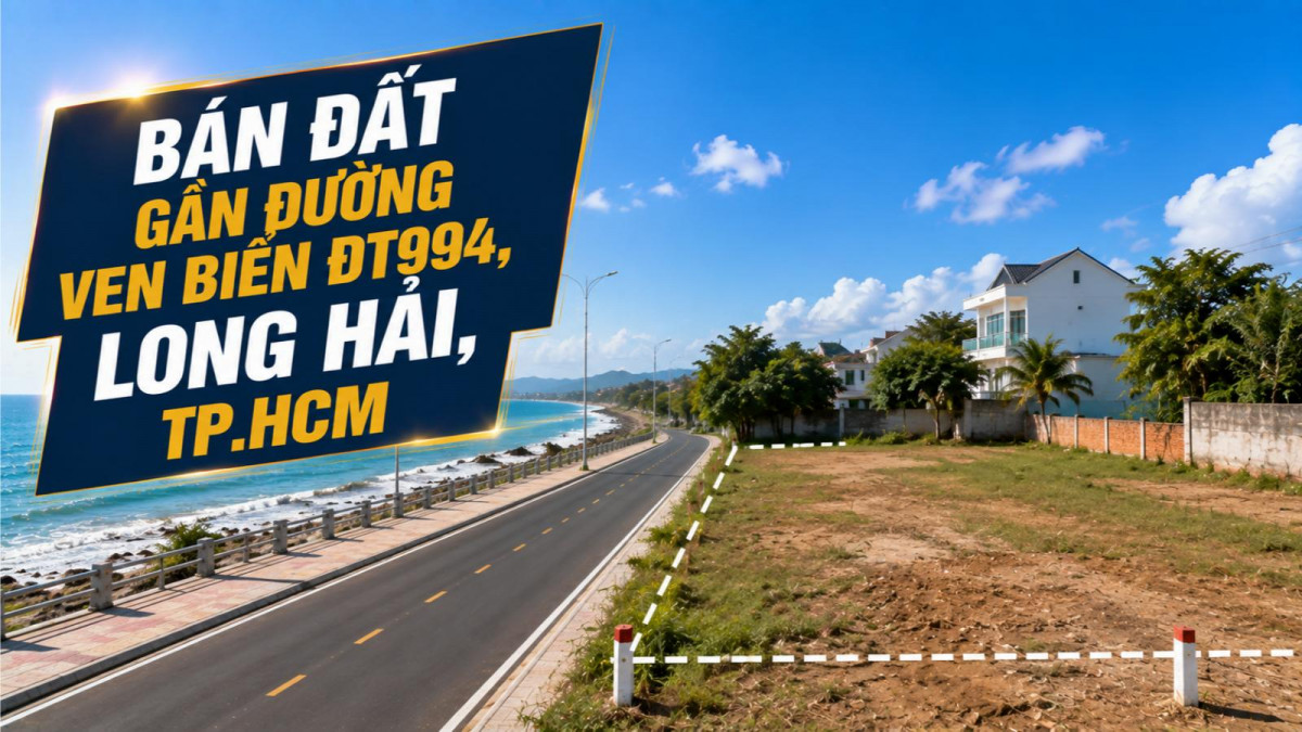 Bán đất gần đường ven biển ĐT994, Long Hải