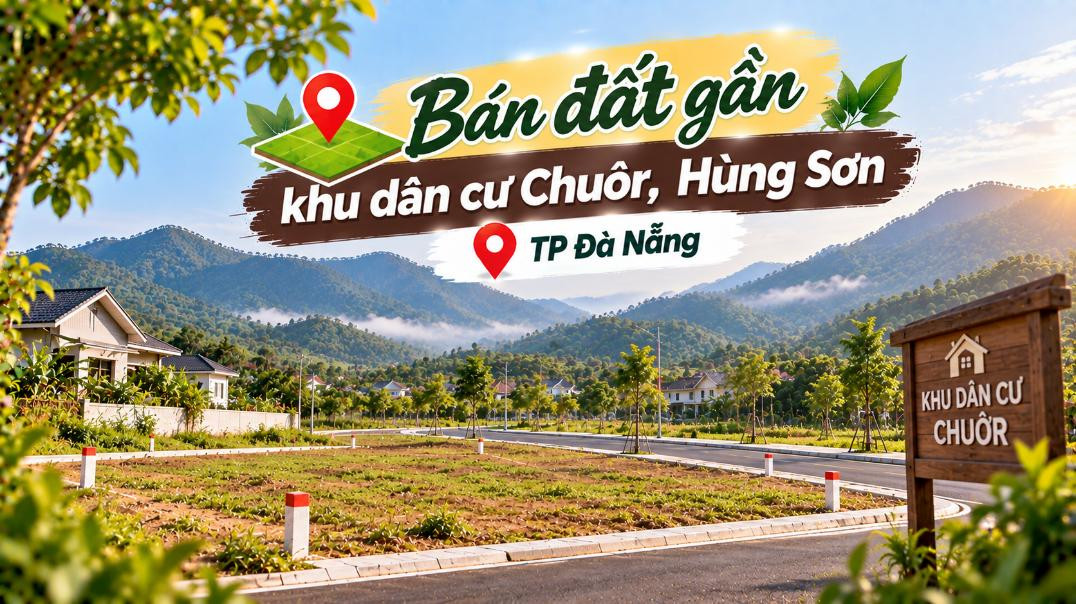 Bán đất gần khu dân cư Chuôr, Hùng Sơn – phù hợp xây nhà, đầu tư