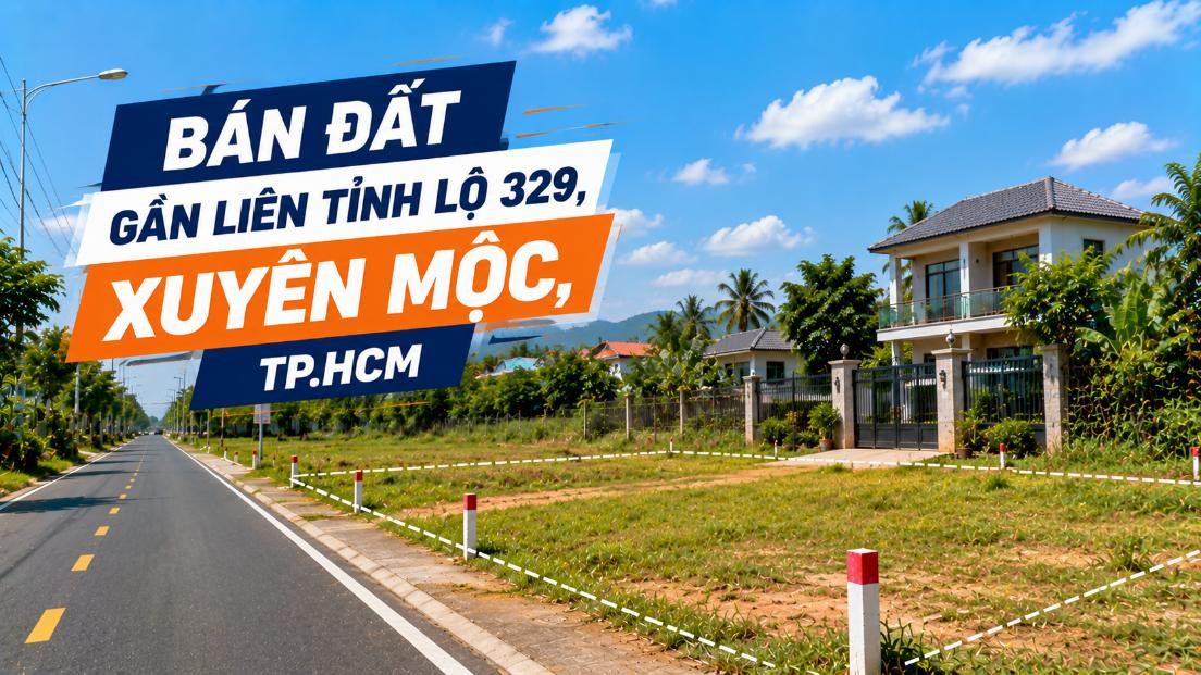 Bán đất gần Liên tỉnh lộ 329, Xuyên Mộc, dễ kết nối