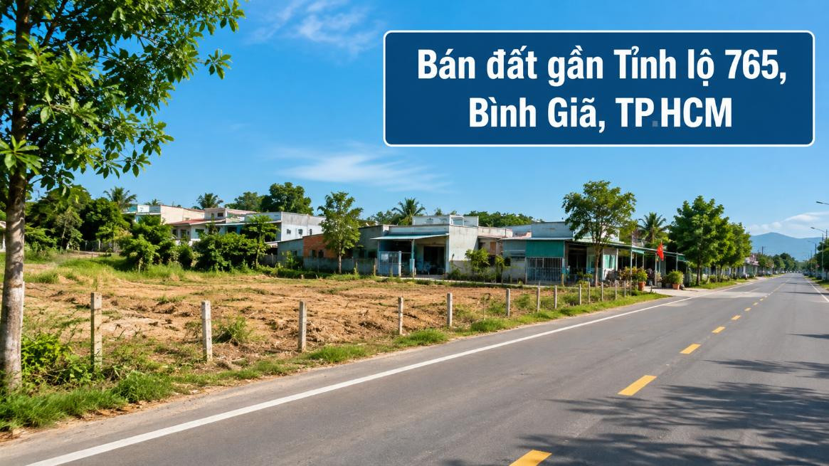 Bán đất gần Tỉnh lộ 765, Bình Giã, dễ kết nối