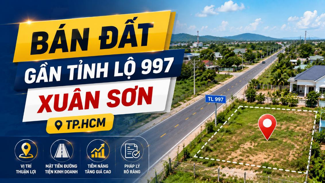 Bán đất gần Tỉnh lộ 997, Xuân Sơn, dễ kết nối