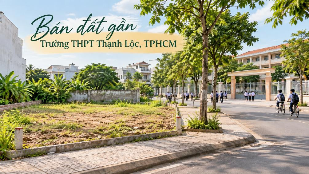 Bán đất gần Trường THPT Thạnh Lộc – thuận tiện xây ở, đầu tư