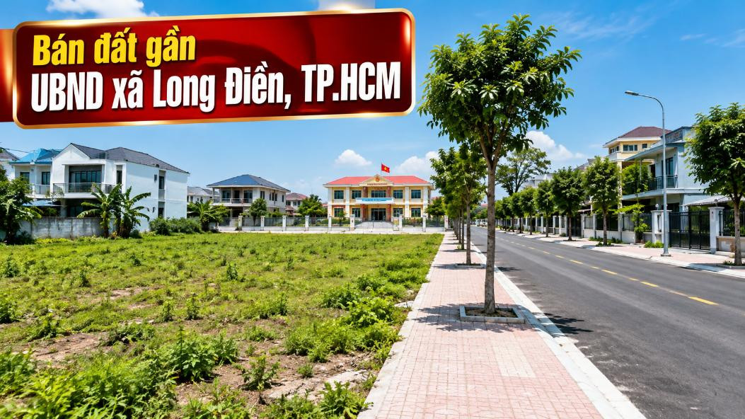 Bán đất gần UBND xã Long Điền, vị trí trung tâm dễ kết nối
