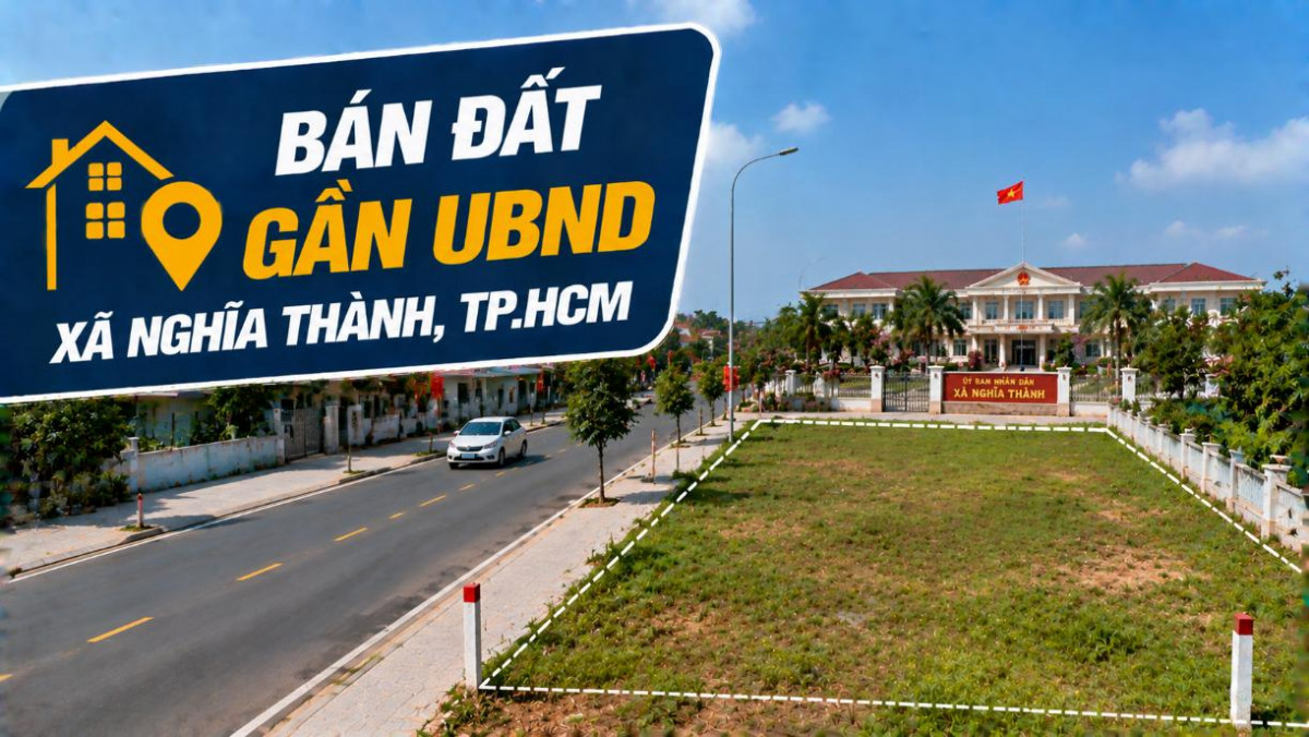 Bán đất gần UBND xã Nghĩa Thành, vị trí trung tâm dễ kết nối