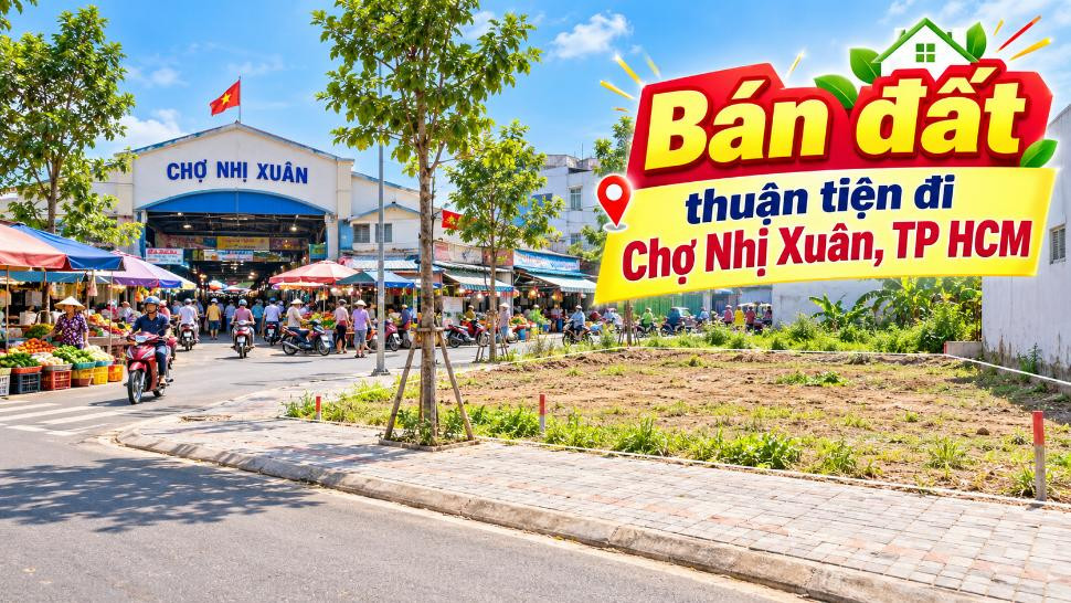 Bán đất Hóc Môn thuận tiện đi Chợ Nhị Xuân, tiềm năng dài hạn