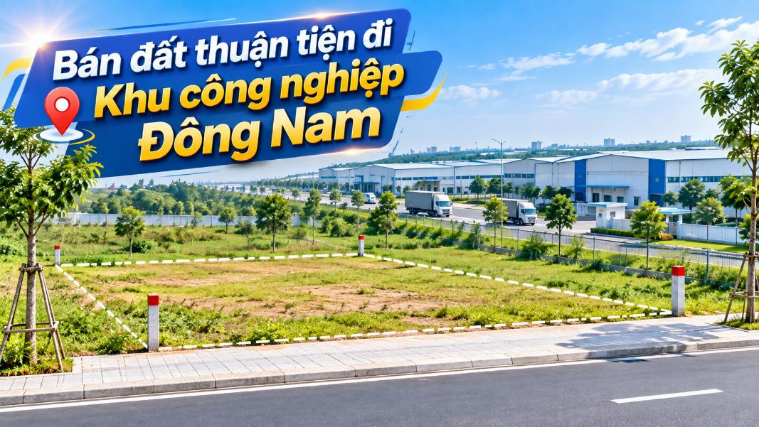 Bán đất Hóc Môn thuận tiện đi Khu công nghiệp Đông Nam