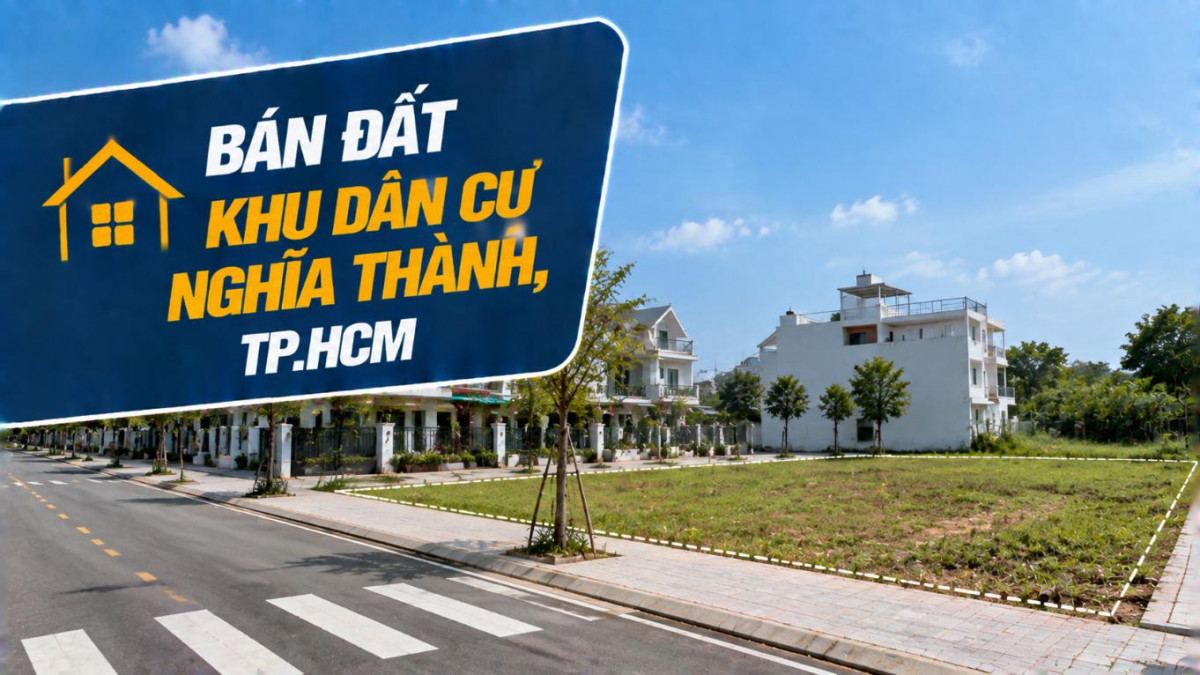 Bán đất khu dân cư Nghĩa Thành, thuận tiện xây nhà