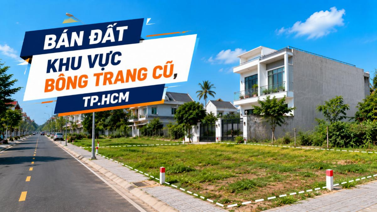 Bán đất khu vực Bông Trang cũ, nhiều diện tích lựa chọn