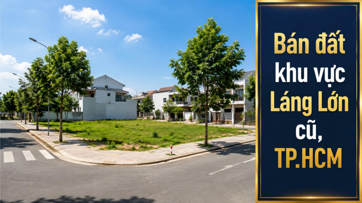 Bán đất khu vực Láng Lớn cũ, phù hợp đầu tư dài hạn