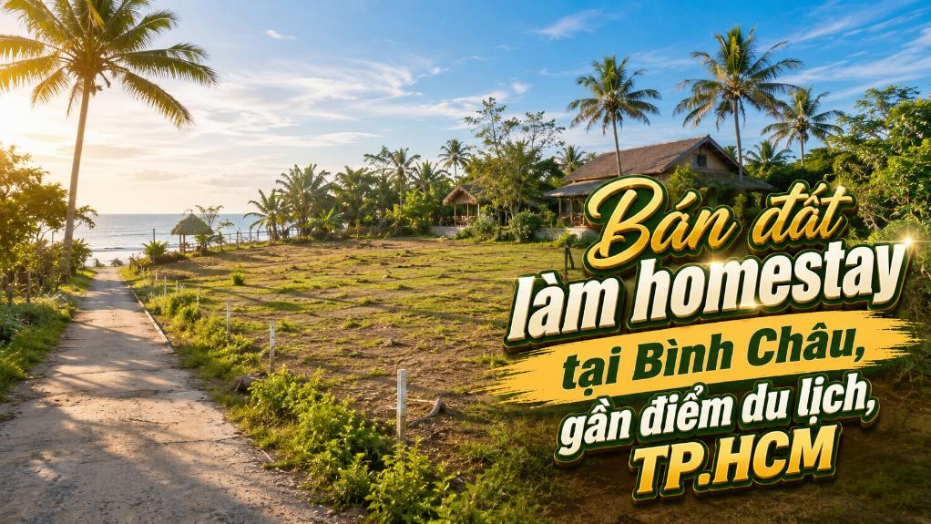 Bán đất làm homestay tại Bình Châu, gần điểm du lịch