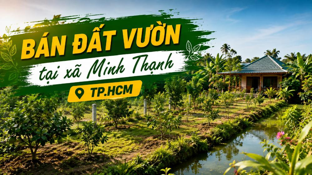 Bán đất vườn tại xã Minh Thạnh, diện tích rộng thoáng
