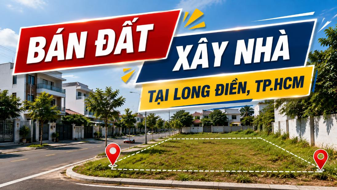 Bán đất xây nhà tại Long Điền, vị trí thuận tiện an cư