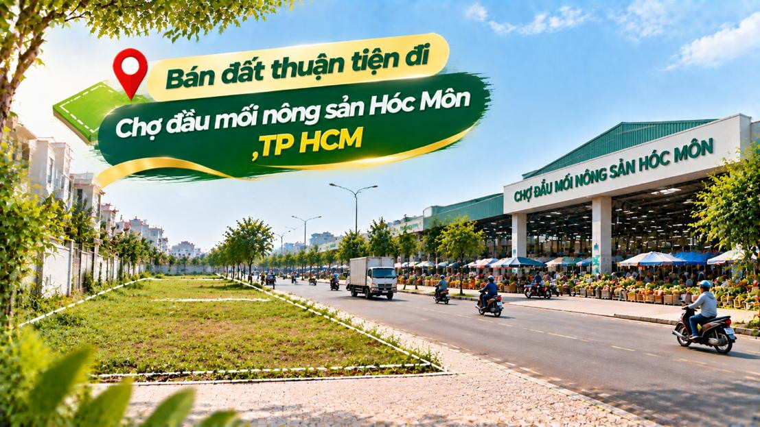 Bán đất Xuân Thới Sơn thuận tiện đi Chợ đầu mối Hóc Môn