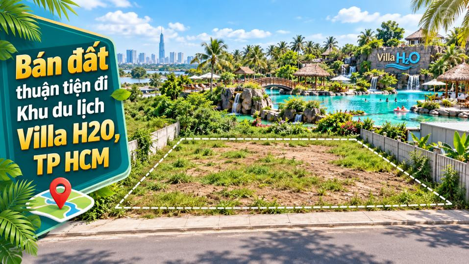 Bán đất Xuân Thới Sơn thuận tiện đi Khu du lịch Villa H2O