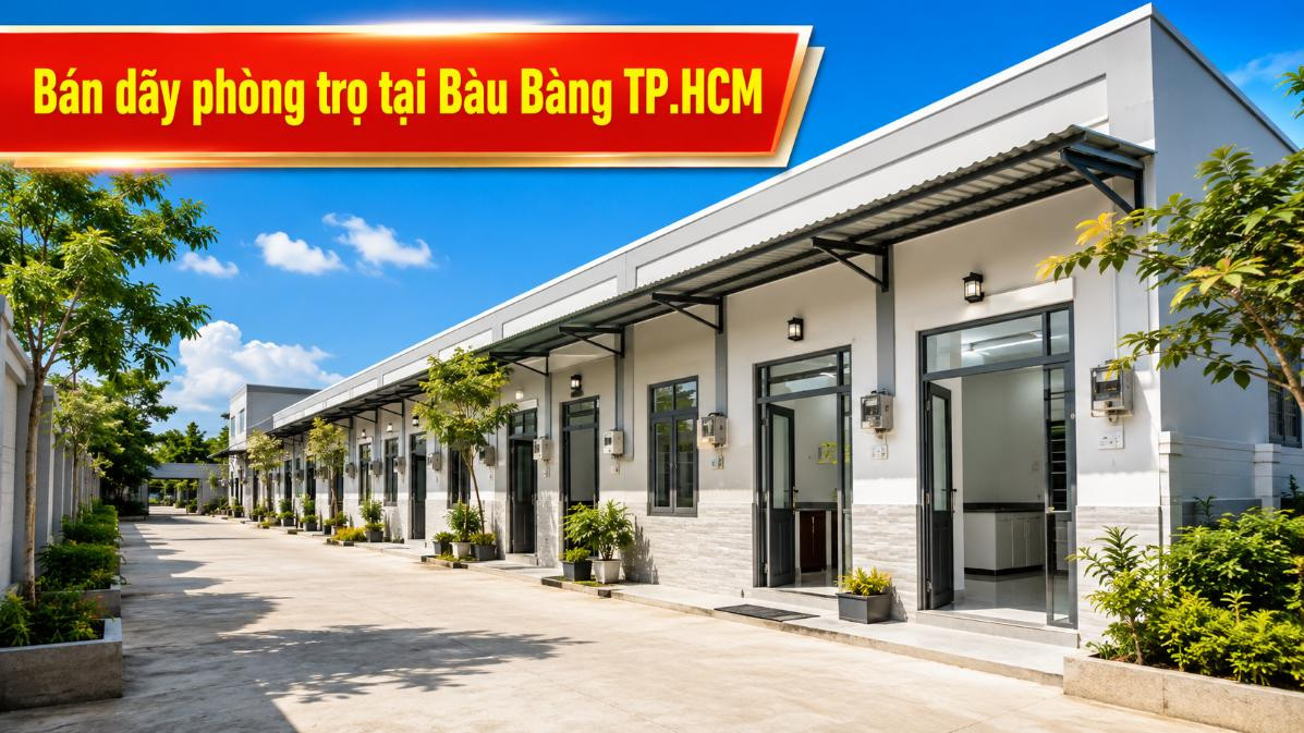 Bán dãy phòng trọ tại Bàu Bàng, phù hợp đầu tư cho thuê